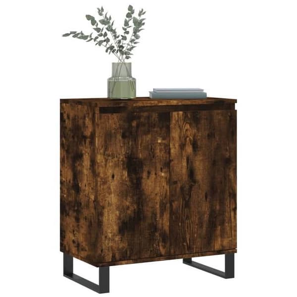 Maison Exclusive - Buffet Røget Eg 60x35x70 cm Ingeniørtræ