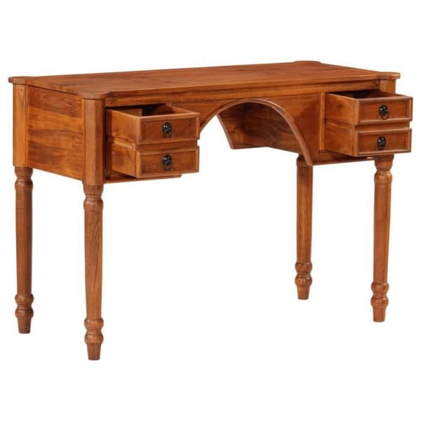 Maison Exclusive - Kontor med skuffer 110x50x76 cm solid akacietræ Ytbehandling honung