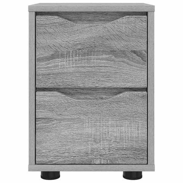 Maison Exclusive - Yöpöydät 2 kpl Harmaa Sonoma 30,5 x 30 x 43 cm