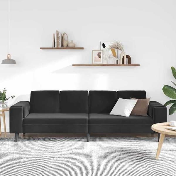 Soffa - EXKLUSIVT HUS - 250 cm - Svart - Nutida - Tyg Svart