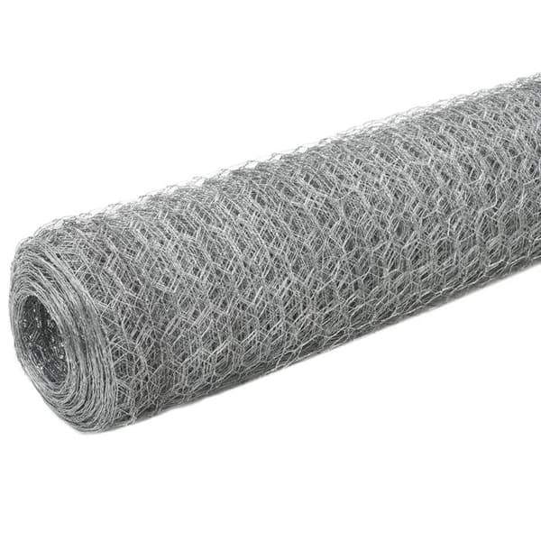 Maison Exclusive - Gitter til voliere Galvaniseret stål 25x1,2 m Sølv Silver