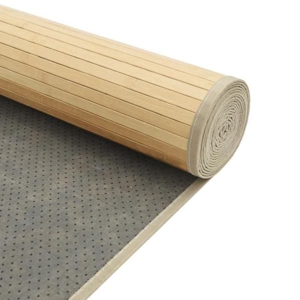 Maison Exclusive - Rektangulär matta i ljus naturlig färg 100x300 cm bambu