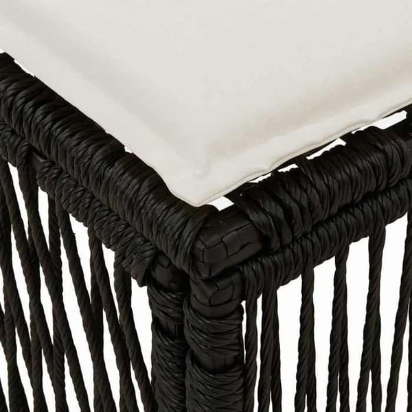Maison Exclusive - Svart polyrotinpall Svart