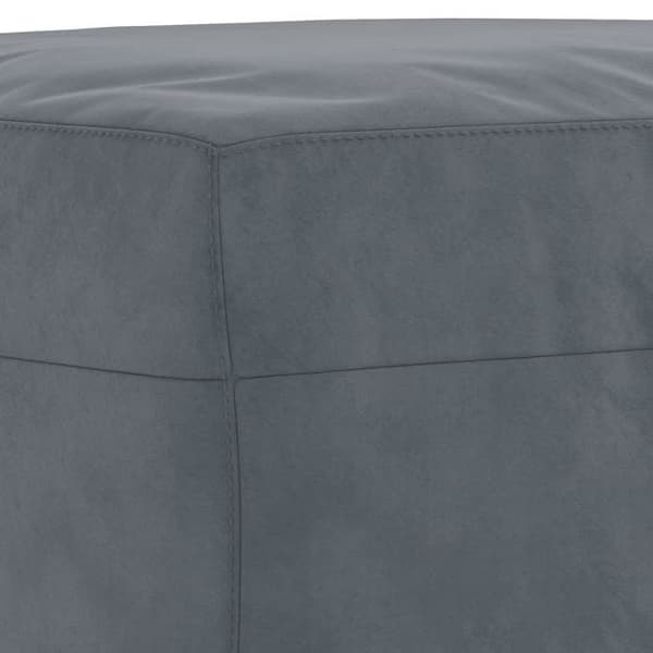 Maison Exclusive - Sæt af 3 sofaer med puder Mørkegrå Velour