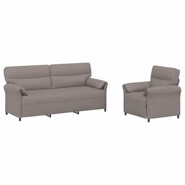 Maison Exclusive - 2-delars Soffset i Taupe Tyg Mol