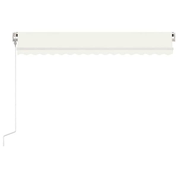 Maison Exclusive - Automatisk indtrækbar markise 400x350 cm Creme Grädde