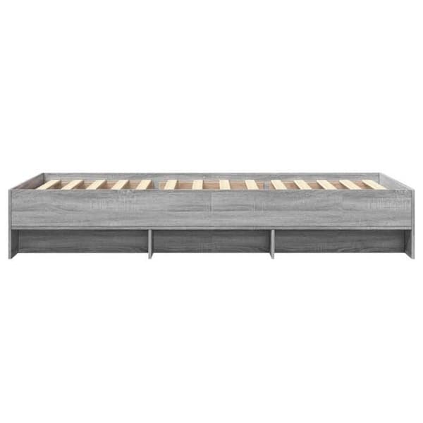 Maison Exclusive - Sängram utan madrass sonoma grå 75x190 cm
