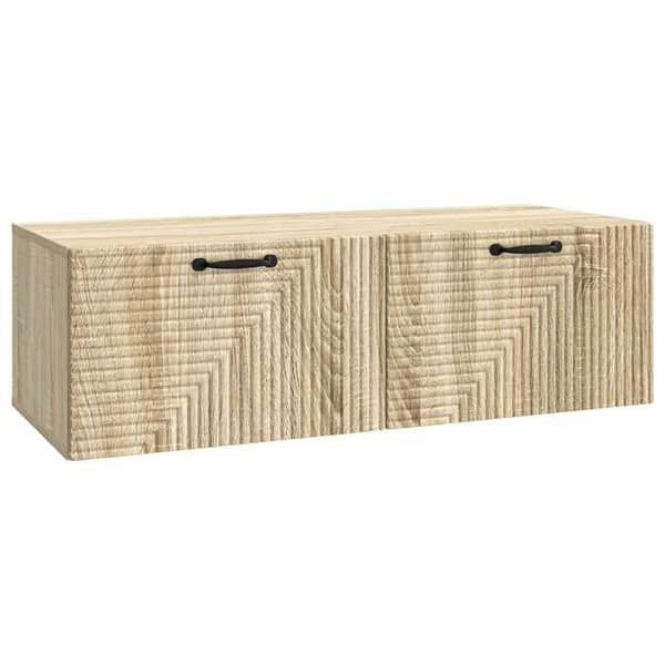 Maison Exclusive - Väggmonterad TV-möbel Ek Sonoma 98 x 41 x 30 cm Ingenjörsträ