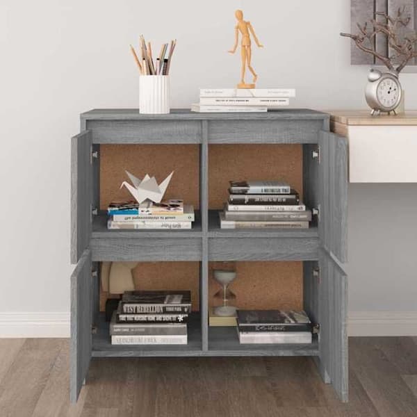Maison Exclusive - Buffet Sonoma grå 70x41x75 cm Ingeniørtræ
