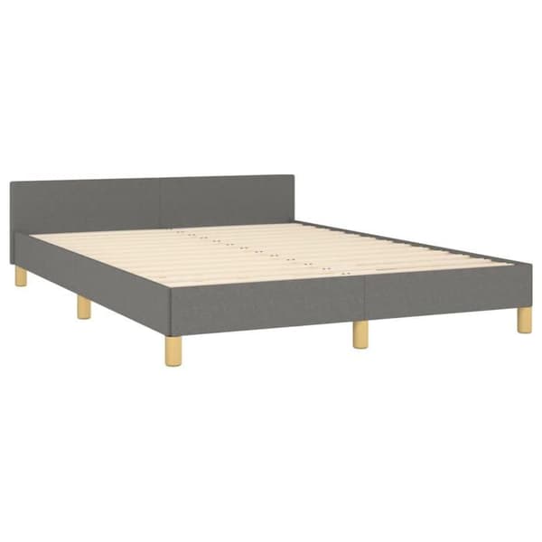 Maison Exclusive - Sengebund uden madras grå 140x190 cm stof