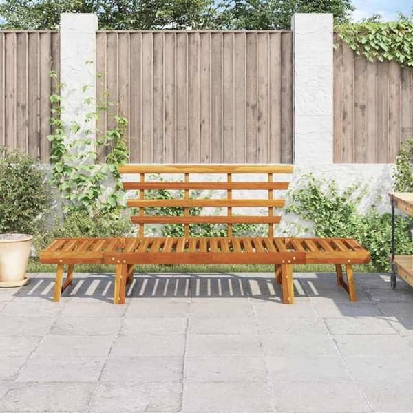 Maison Exclusive - 2-i-1 bænksæt 190 cm i solid akacietræ