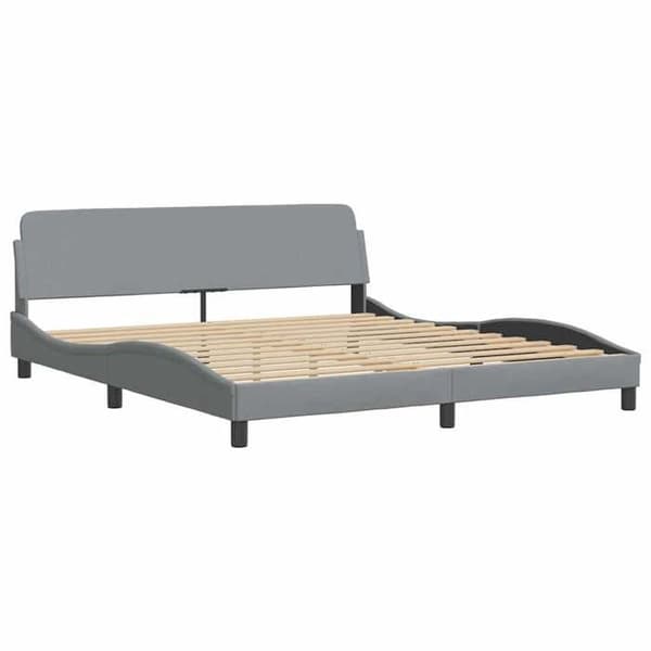 Sengestel - EKSKLUSIV HUS - Dover - 180x200 cm - Lys grå - Lamelseng Ljusgrått