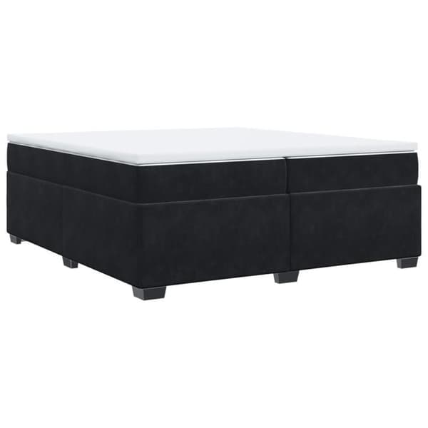 Maison Exclusive - Sängyn runkopatja ja patja Musta 200x200 cm Sametti