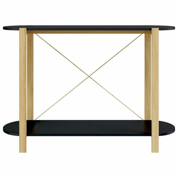 Maison Exclusive - Konsolbord Sort 110x38x75 cm Ingeniørtræ Svart