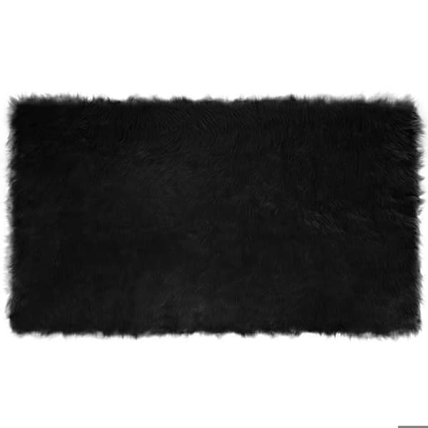 Maison Exclusive - Väärennetty TAFALLA-matto Musta 100 x 200 cm Polyesteri