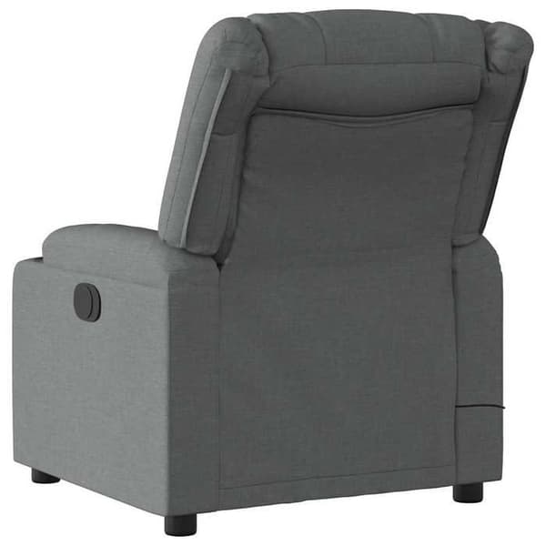 Maison Exclusive - Grått tyg lutande massagefåtölj