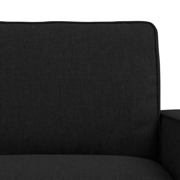 Maison Exclusive - 2-delars soffgrupp i svart tyg