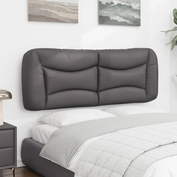 Maison Exclusive - Hovedgærdens pude Hvar grå 120 cm kunstlæder