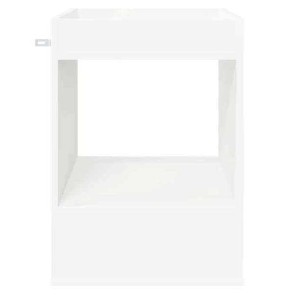 Sidebord - MAISON EXCLUSIVE - 40 x 40 x 56 cm - Hvid - Ingeniørtræ - Opbevaring Vit