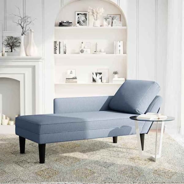 Maison Exclusive - Sengekrog med blå pude i fløjl