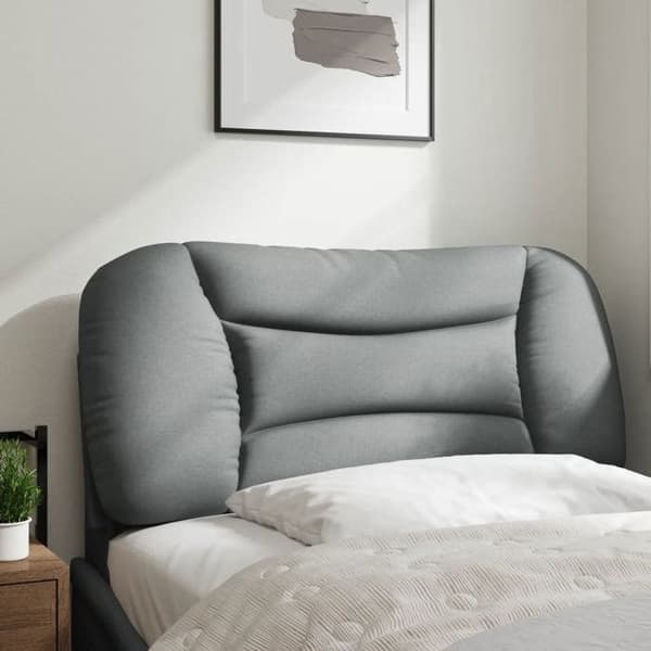 Hovedgærdedæmper - MAISON EXCLUSIVE - Bølgede striber - Lys grå - 80 cm - Polystyrenfyldt Ljusgrått