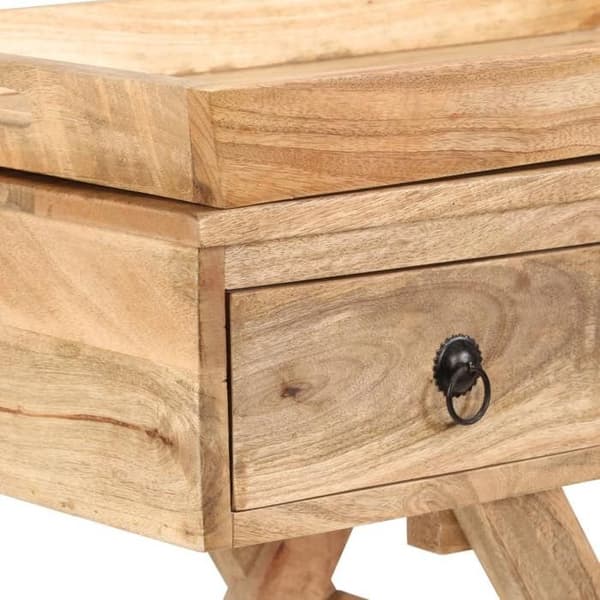 Maison Exclusive - Sidobord i massivt mangoträ 65 x 40 x 76 cm