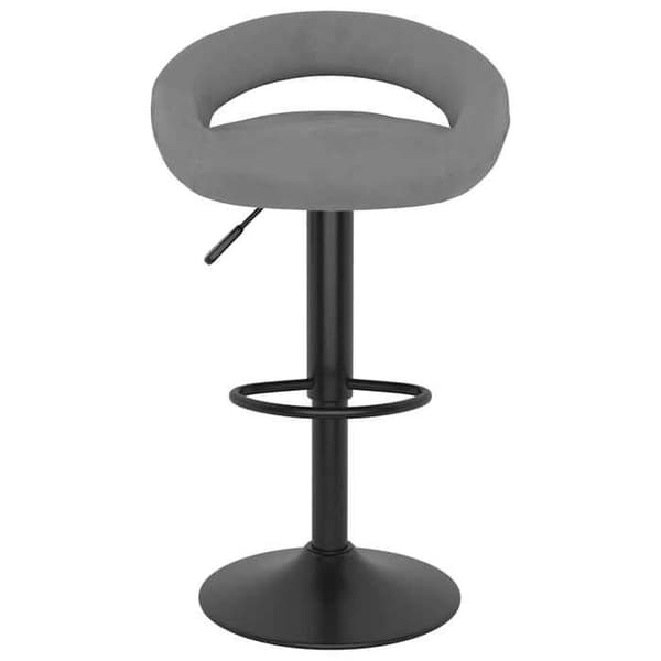 Maison Exclusive - Barstolar set om 2 ljusgrå sammet