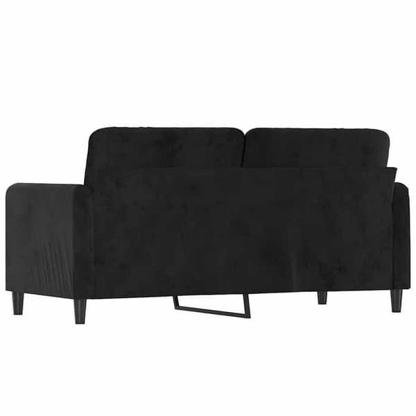 Maison Exclusive - Soffa 2-sits Svart 140 cm Sammet