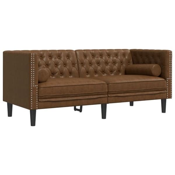 Maison Exclusive - Chesterfield sofa sæt med 3 stk. brune puder