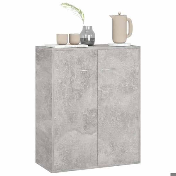 Maison Exclusive - Buffé Grå betong 60x30x75 cm Ingenjörsträ