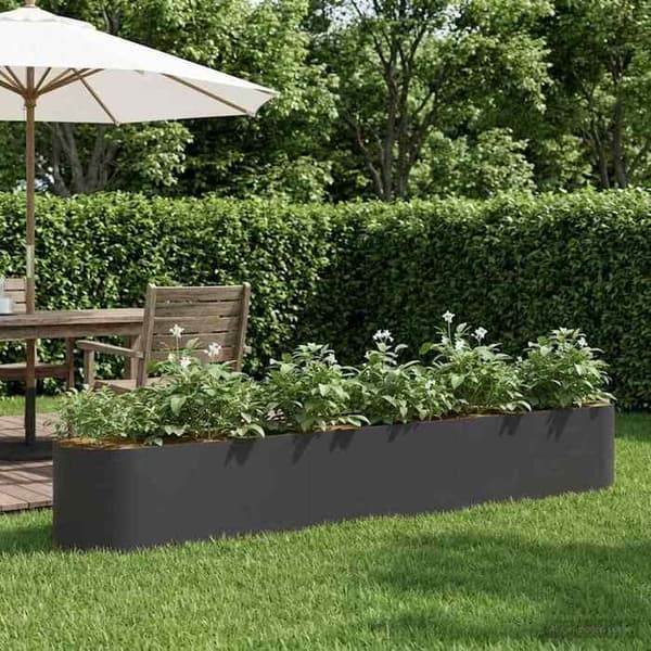 Maison Exclusive - Hævet havebed Sort 280 x 40 x 40 cm