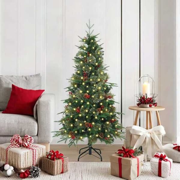Maison Exclusive - Kunstig Juletræ med Ledningsgrene Grøn 150 cm
