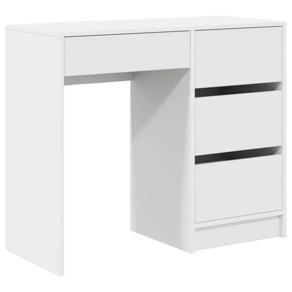 Maison Exclusive - Kontor Vit Ingenjörsträ 90 x 37,5 x 75 cm Vit