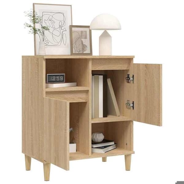 Maison Exclusive - Buffé Ek sonoma 60x35x70 cm Ingenjörsträ
