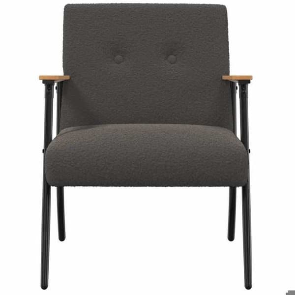 Maison Exclusive - tummanharmaa tuoli, joka muistuttaa boucle-villaa