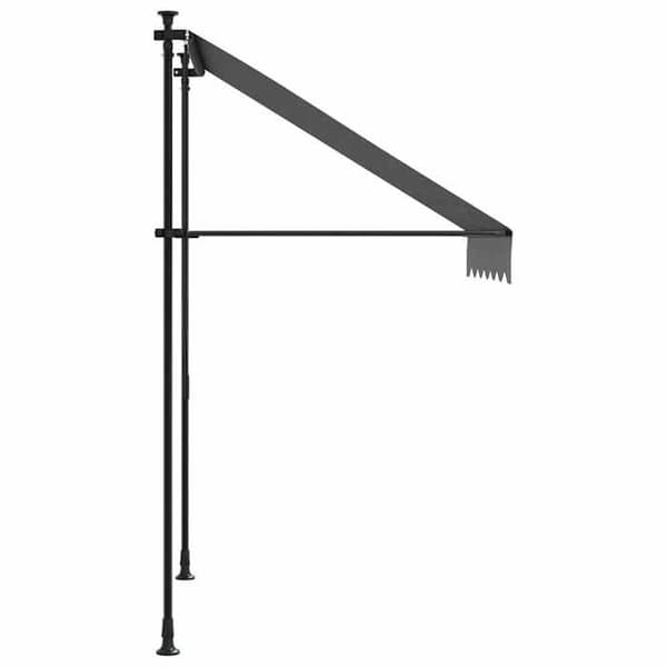 Maison Exclusive - Fällbart tak i antracit 150x150 m tyg och stål