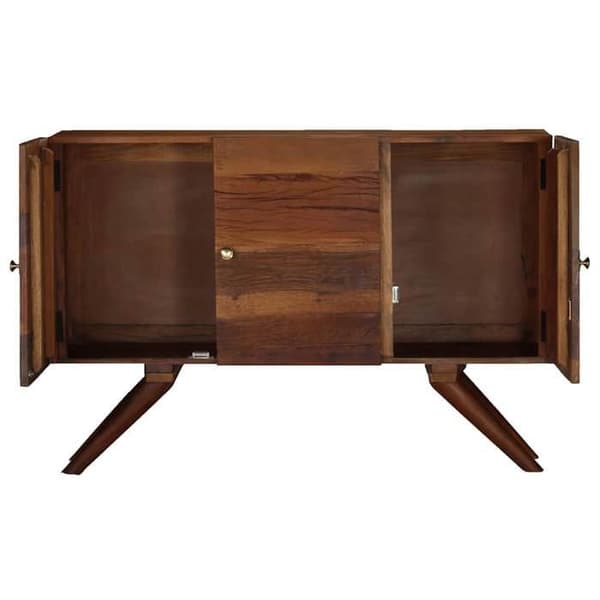 Maison Exclusive - Buffé i massivt återvunnet trä 110x30x75 cm Brun brun