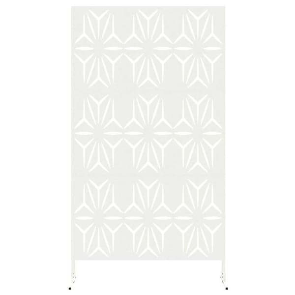 Maison Exclusive - Integritetsskärm 100 x 50 x 180 cm Vit Stål