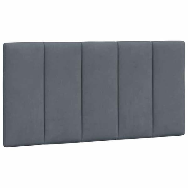 Maison Exclusive - Huvudgavelkudde Hanko mörkgrå 100 cm sammet