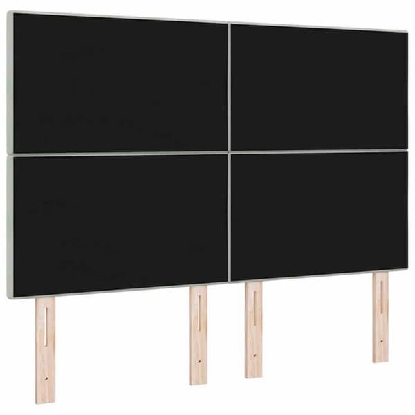 Maison Exclusive - Hovedgærde Lys grå 144 cm Velour