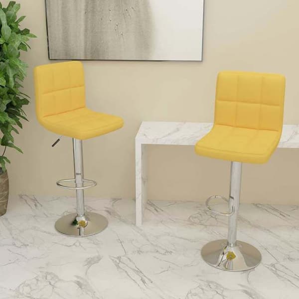 Maison Exclusive - Barstolar set om 2 senapsgul tyg