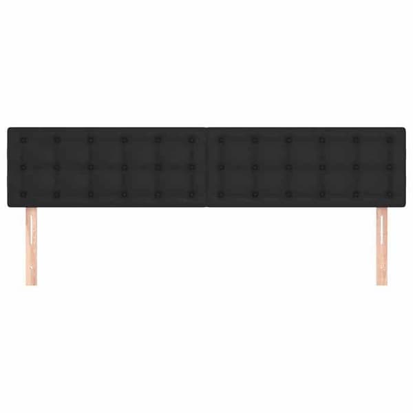 Maison Exclusive - Hovedgærder Sort 180x5x78/88 cm Simililæder