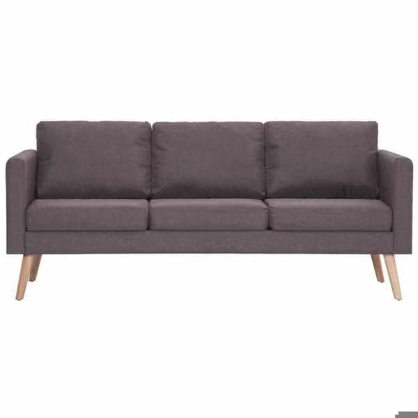 Maison Exclusive - 2 kpl taupe-kangasta sohvasetti Mol