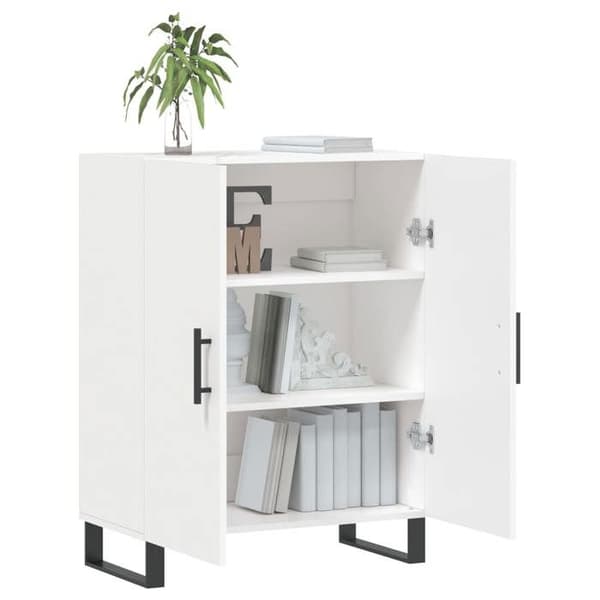 Maison Exclusive - Vit buffé 69,5x34x90 cm ingenjörsträ