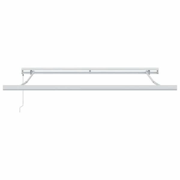 Maison Exclusive - Vit utdragbar markis 300 x 250 cm Tyg och Aluminium