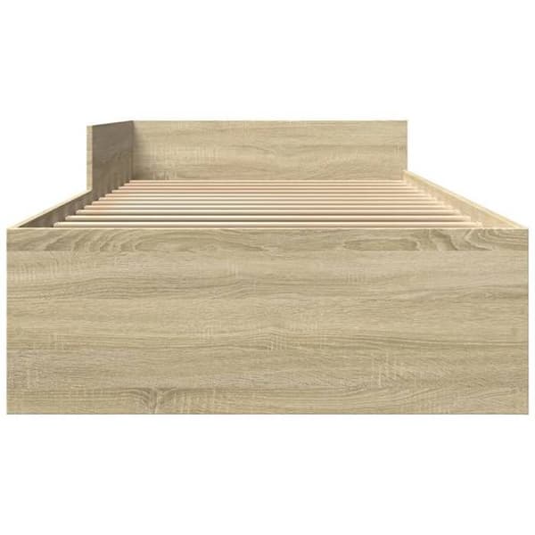 Maison Exclusive - Sengestel uden madras i sonoma eg 90x200 cm
