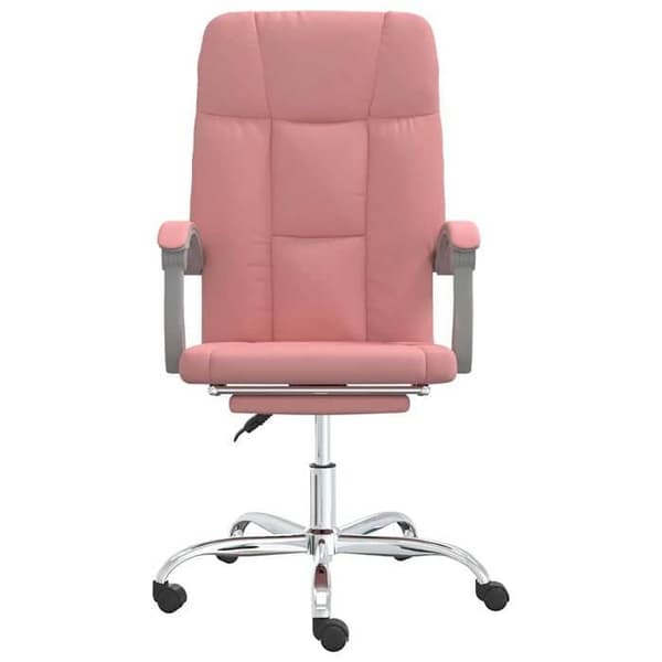 Maison Exclusive - Kontorstol med vippefunktion i rosa kunstlæder Ros