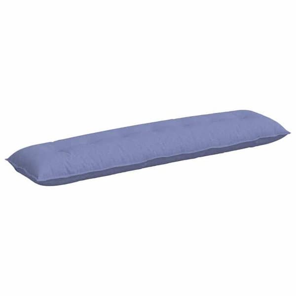 Rygpude - MAISON EXCLUSIVE - 200 x 19 x 50 cm - Blå denim - Polyester - Lynlås denim blå