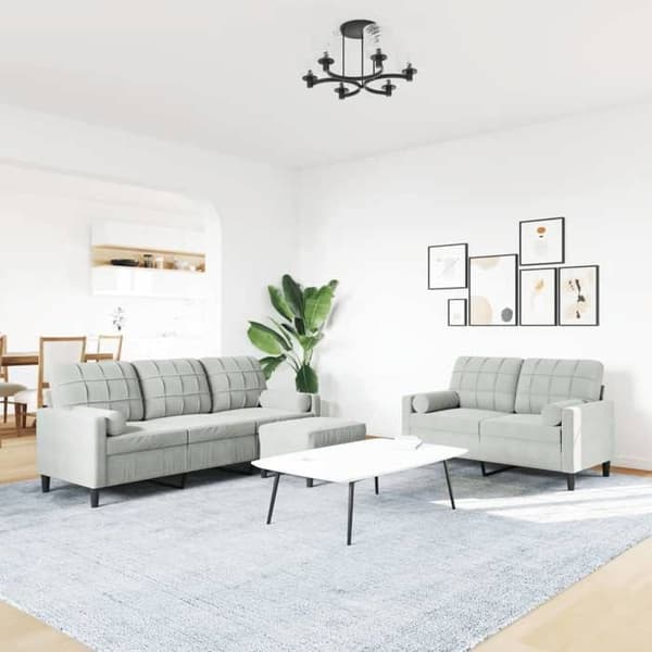 Maison Exclusive - 3 kpl sohvasetti ja samettityynyt ja -tyynykkeet