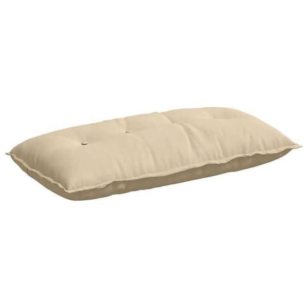 Maison Exclusive - Rygpude Creme 100 x 50 cm Mikrofiberstof